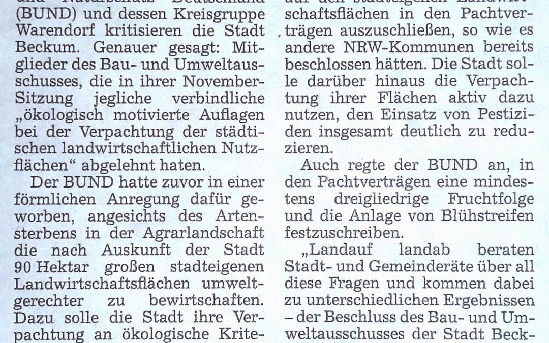 Umweltpolitischer Totalausfall